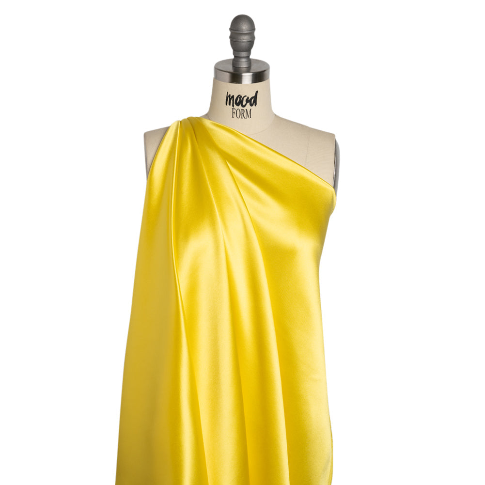 Silk Crepe Back Satin - Buttercup Yellow - Premium Collection