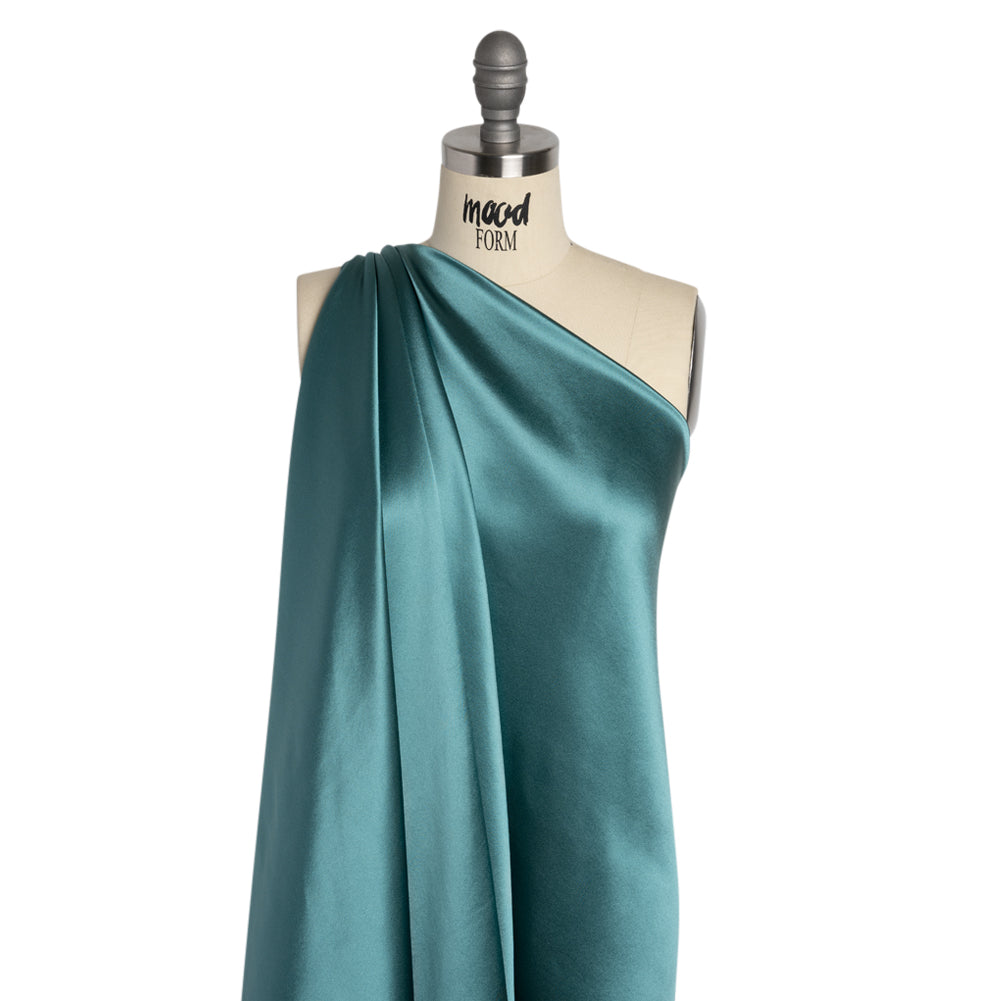 Silk Crepe Back Satin - Colonial Blue - Premium Collection