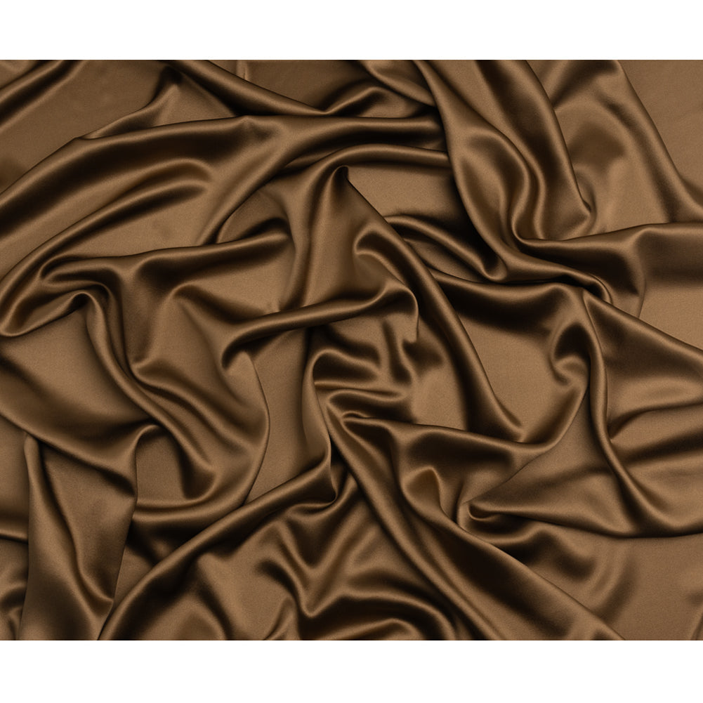 Silk Crepe Back Satin - Dark Olive - Premium Collection