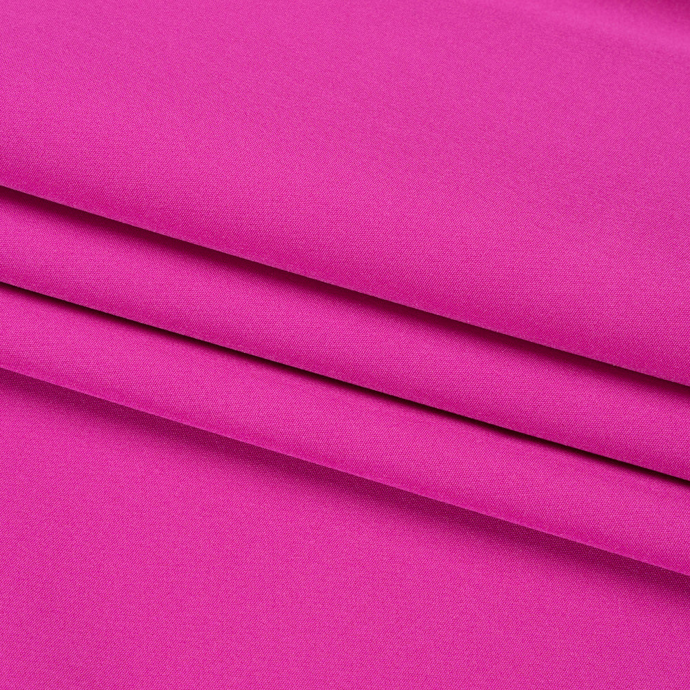 Stretch Recycled Polyester 4-Ply Crepe - Light Fuchsia - Premium Collection