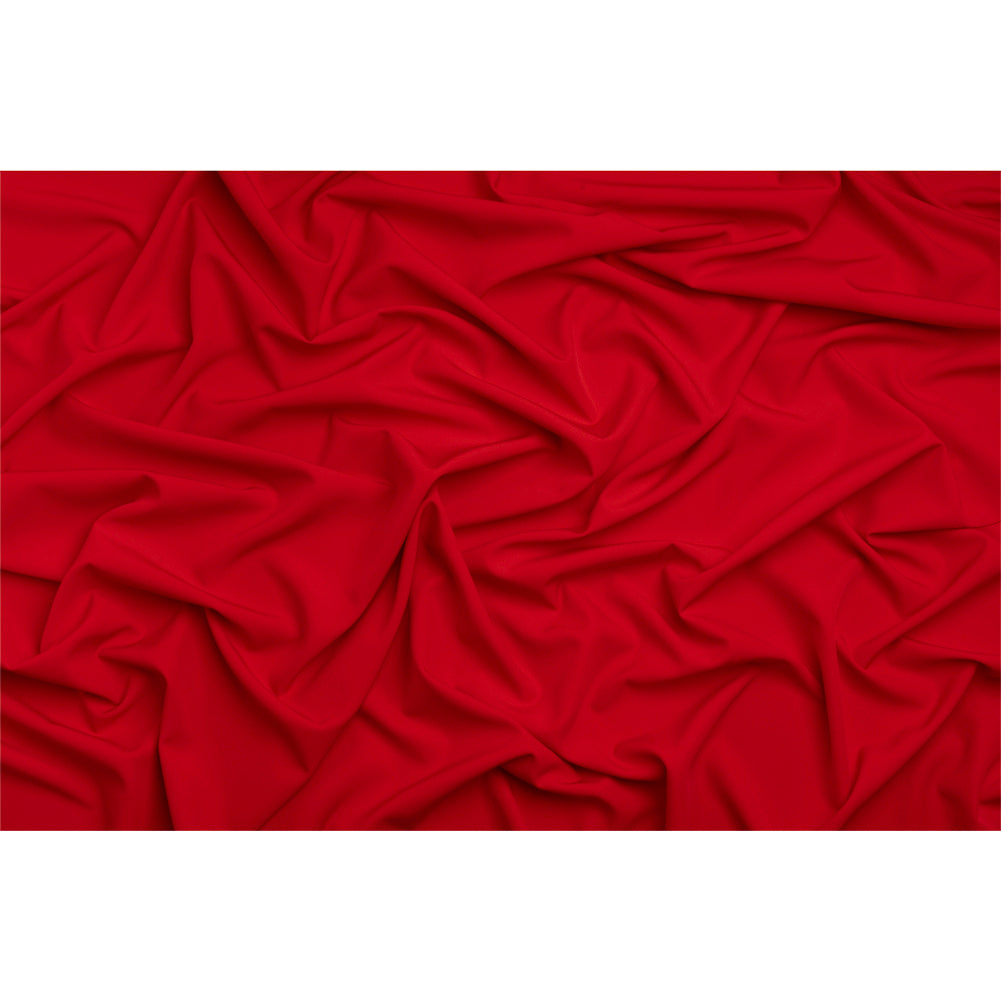 Stretch Recycled Polyester 4-Ply Crepe - Light Red - Premium Collection