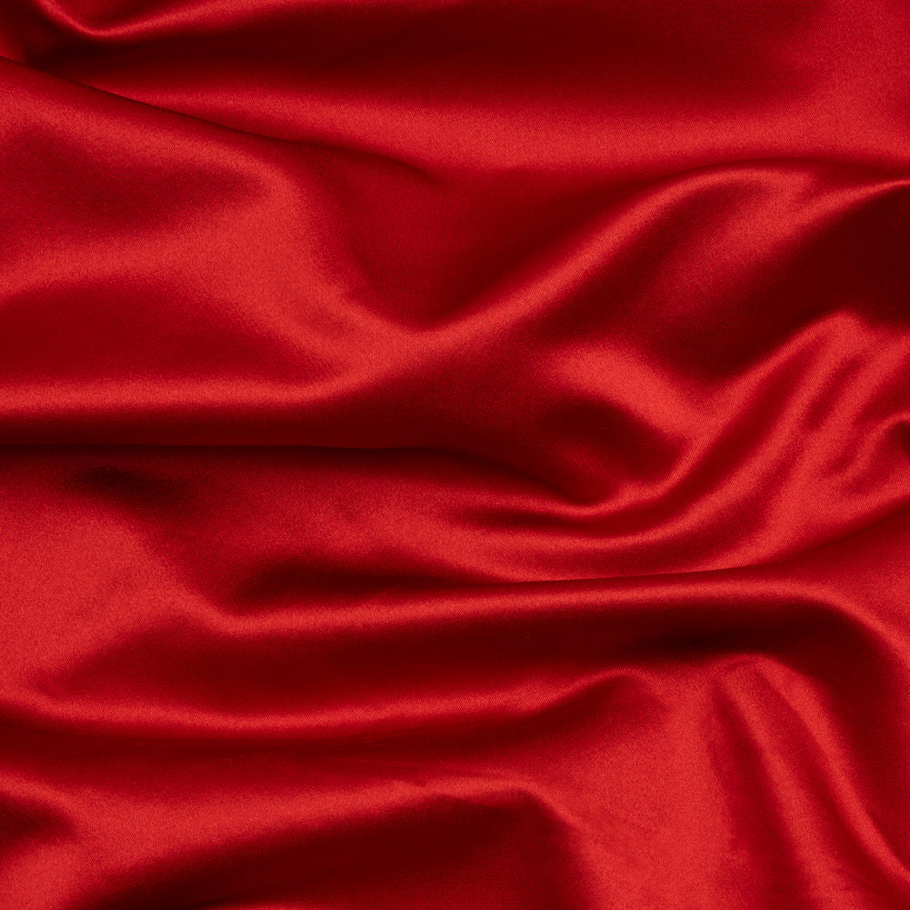 Silk Duchesse Satin - Roja Red - Premium Collection