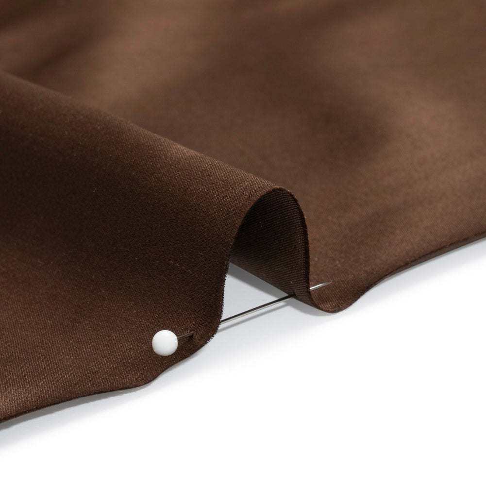 Silk Duchesse Satin - Chocolate - Premium Collection