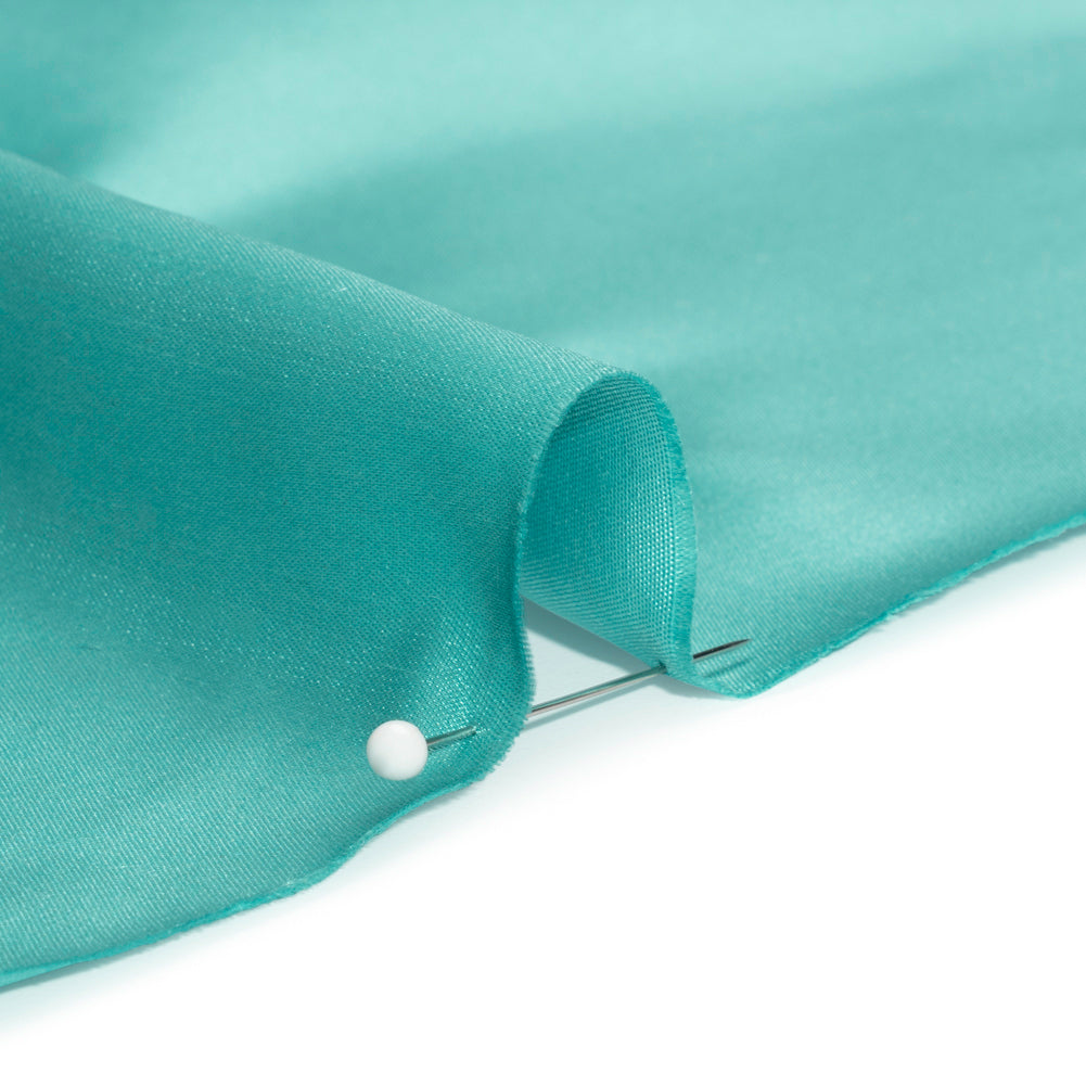 Silk Duchesse Satin - Colonial Blue - Premium Collection