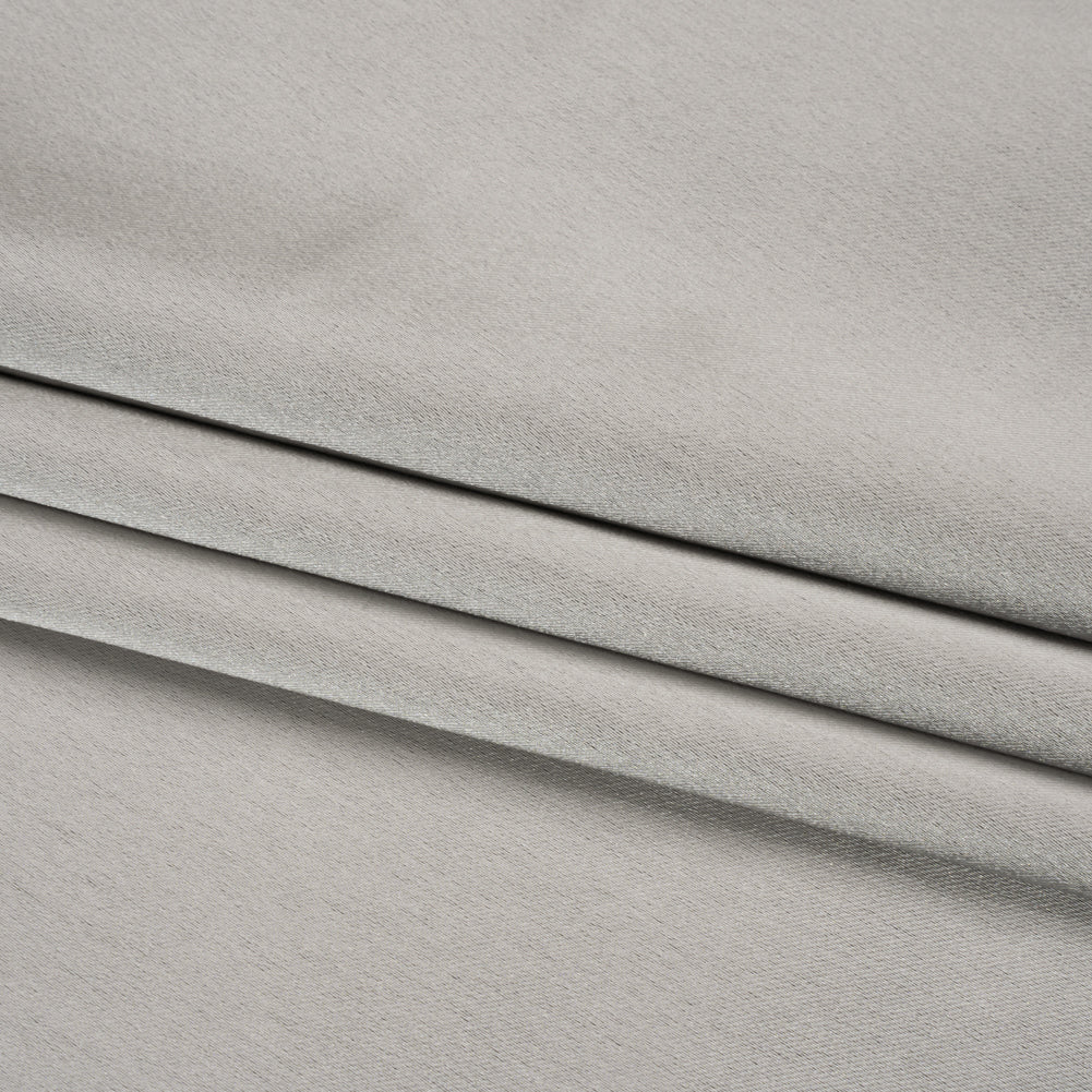 Stretch Satin Made in Italy - Silver with Black Backing - Premium Collection