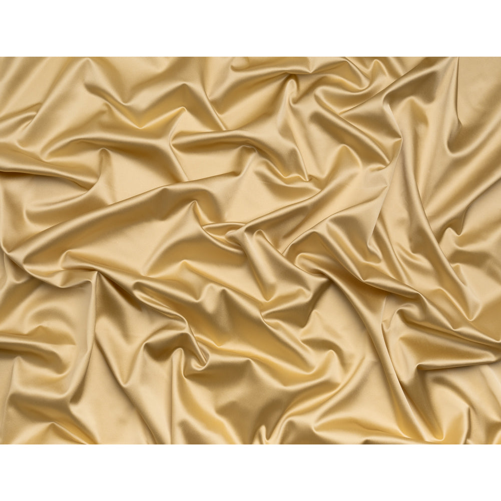 Stretch Satin Made in Italy - Croissant with Beige Backing - Premium Collection