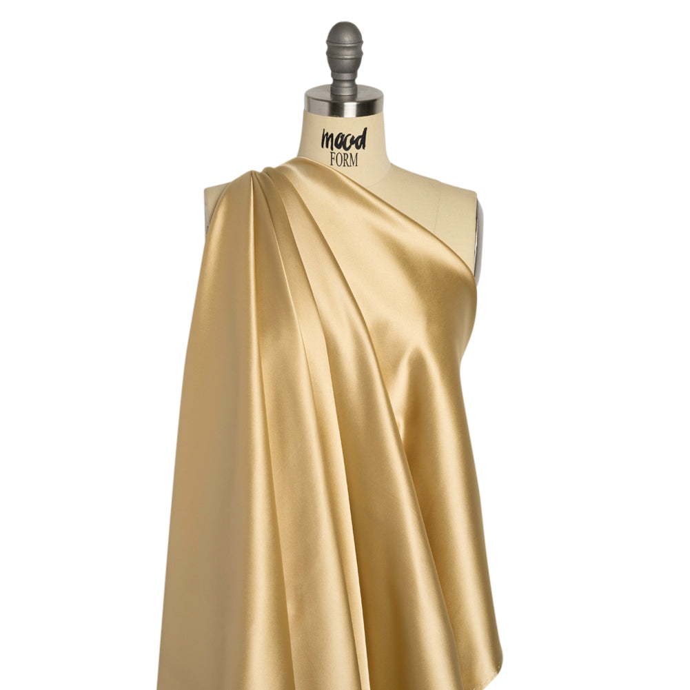 Stretch Satin Made in Italy - Croissant with Beige Backing - Premium Collection
