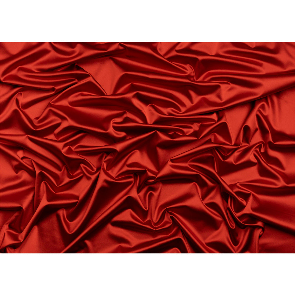 Stretch Satin Made in Italy - Ladybug with Black Backing - Premium Collection
