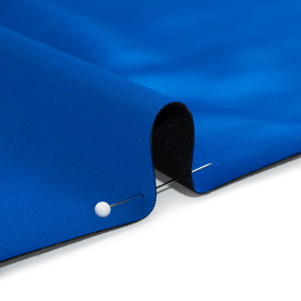 Stretch Satin Made in Italy - Royal Blue with Black Backing - Premium Collection