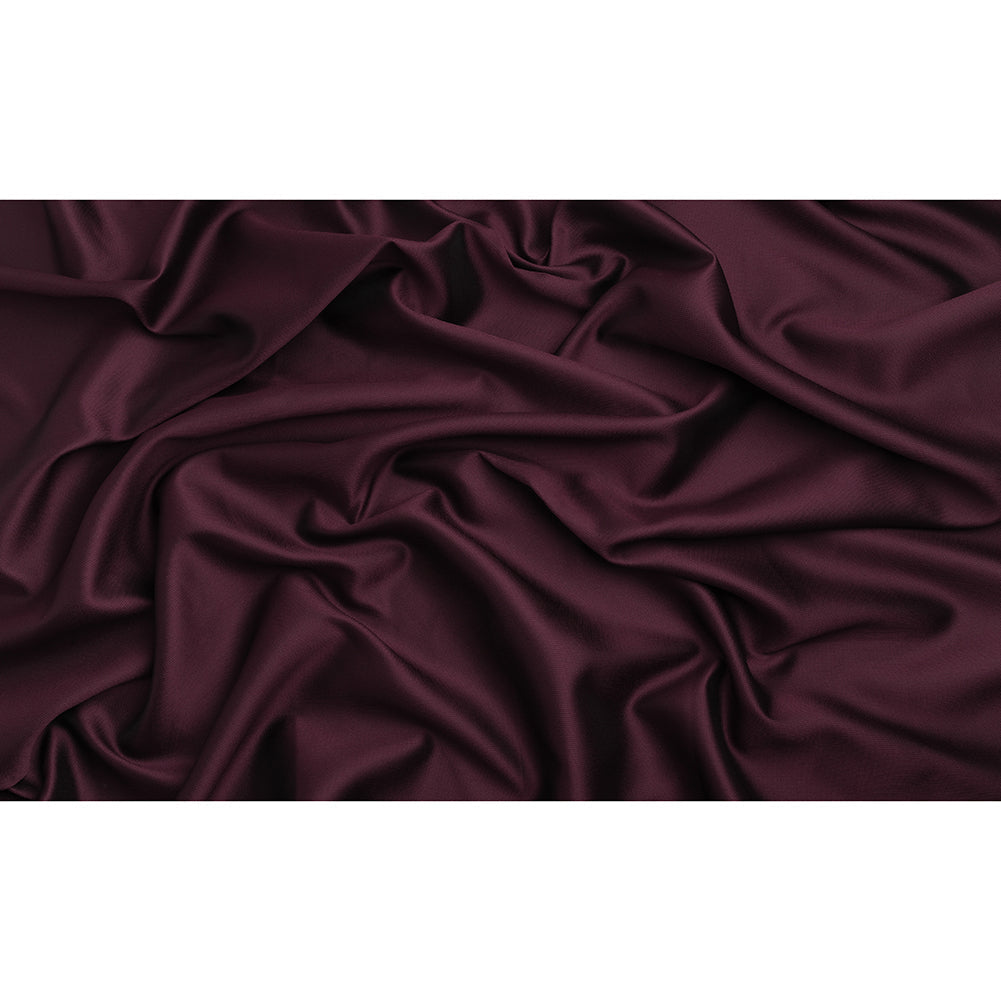 Polyester and Silk Mikado Pique Made in Italy - Potent Purple - Premium Collection