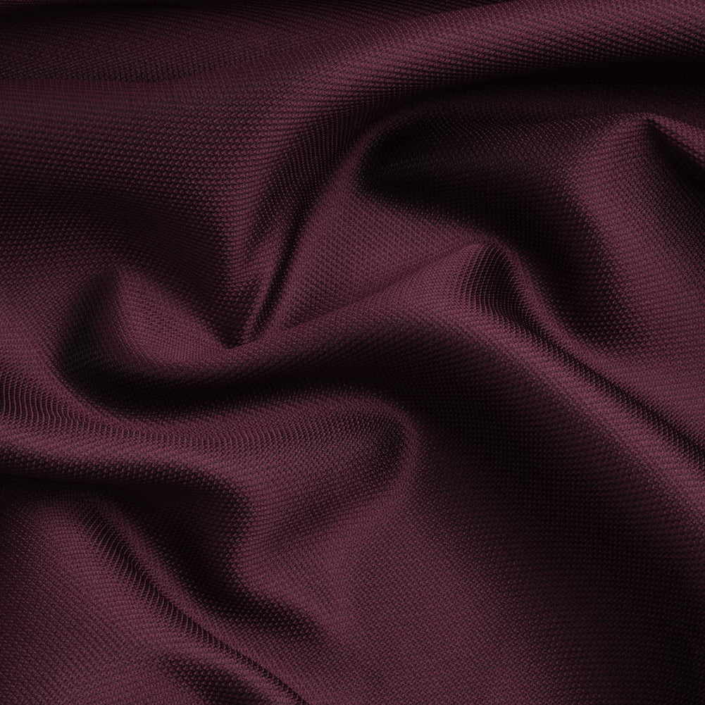 Polyester and Silk Mikado Pique Made in Italy - Potent Purple - Premium Collection