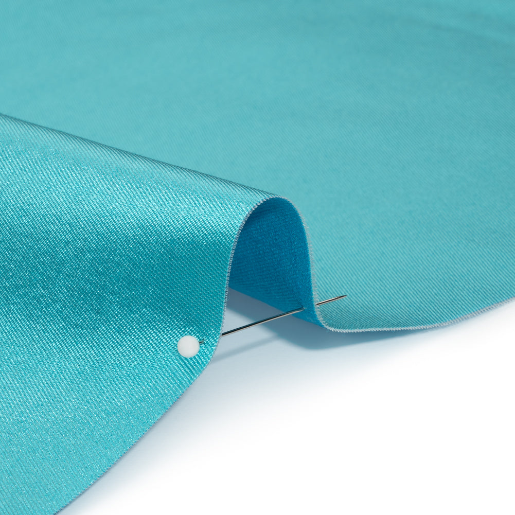 Silk Wool Twill - Blue Radiance - Premium Collection