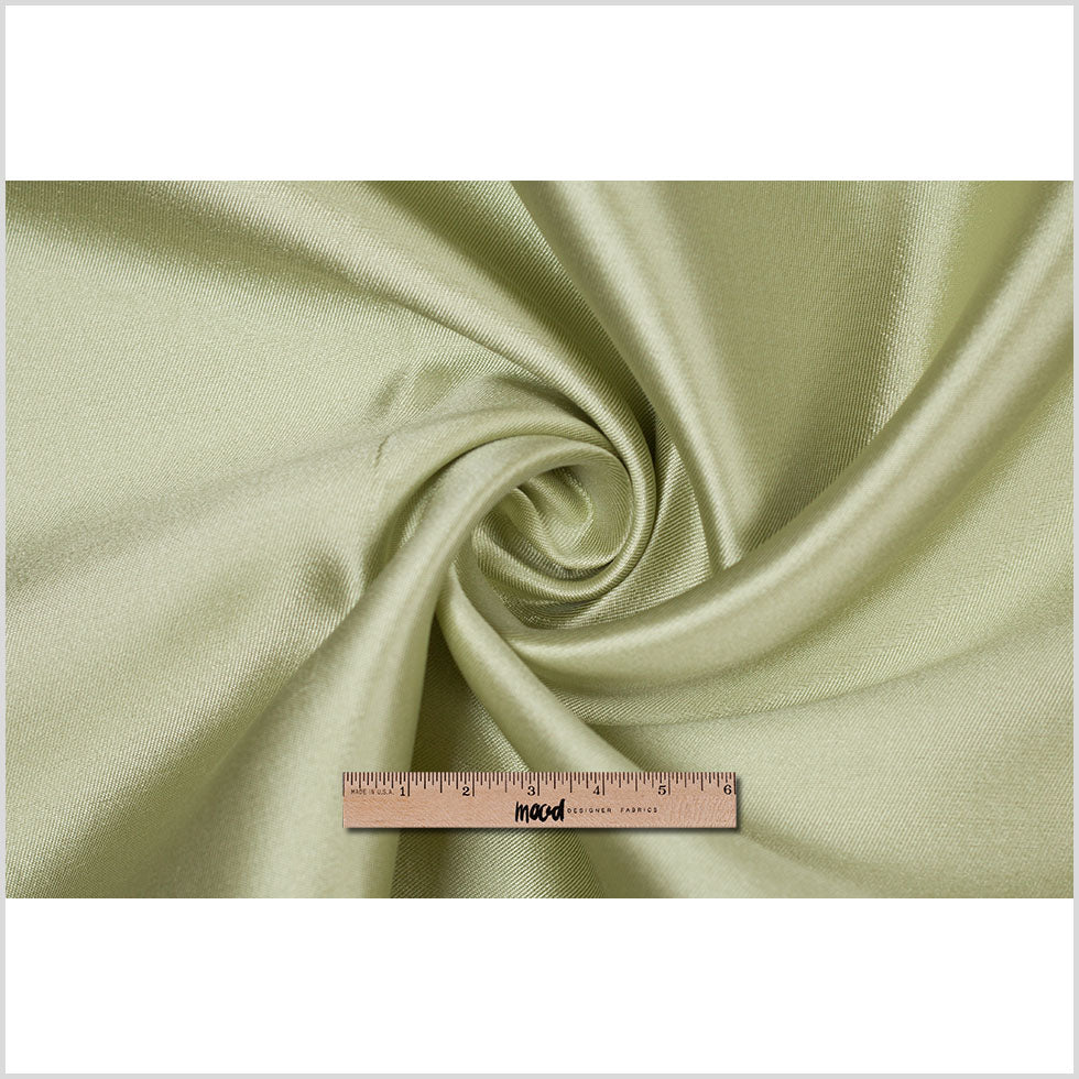 Silk Wool Twill - Lime Cream - Premium Collection