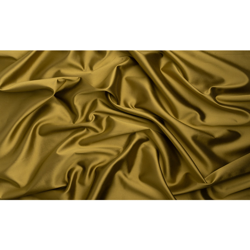 Silk Wool Twill - Golden Olive - Premium Collection