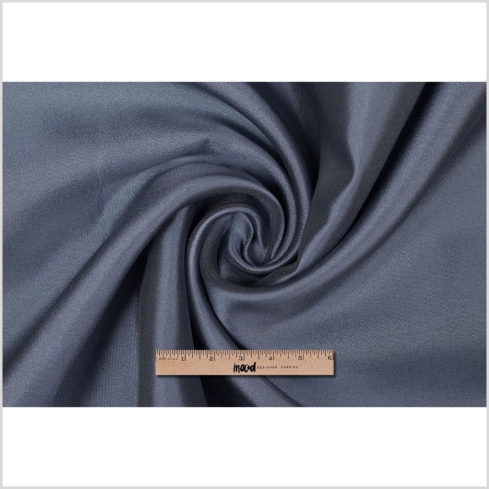 Silk Wool Twill - Blue Gray - Premium Collection