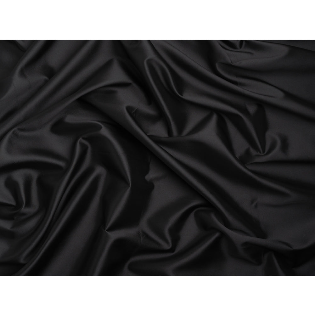 Silk Wool Twill - Jet Black - Premium Collection