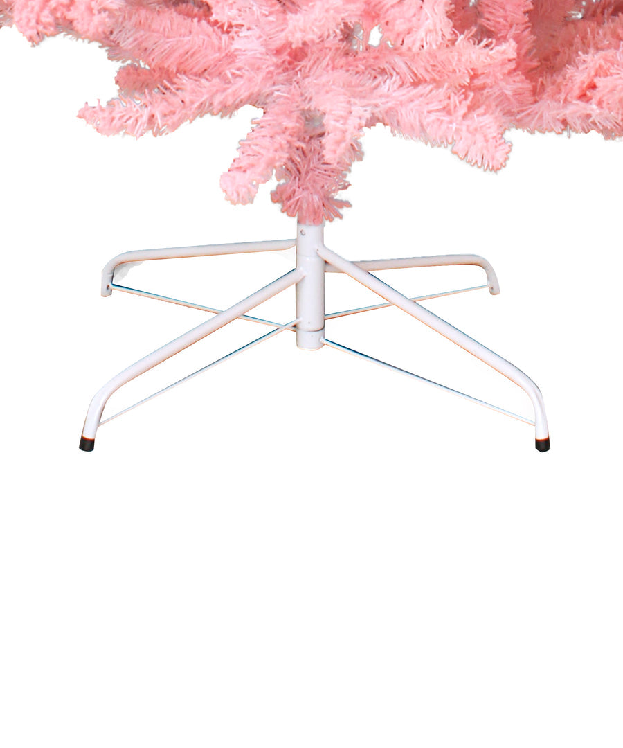 6' Light Pink Flocked Kodiak with Metal Stand, Dia 43", 647 tips