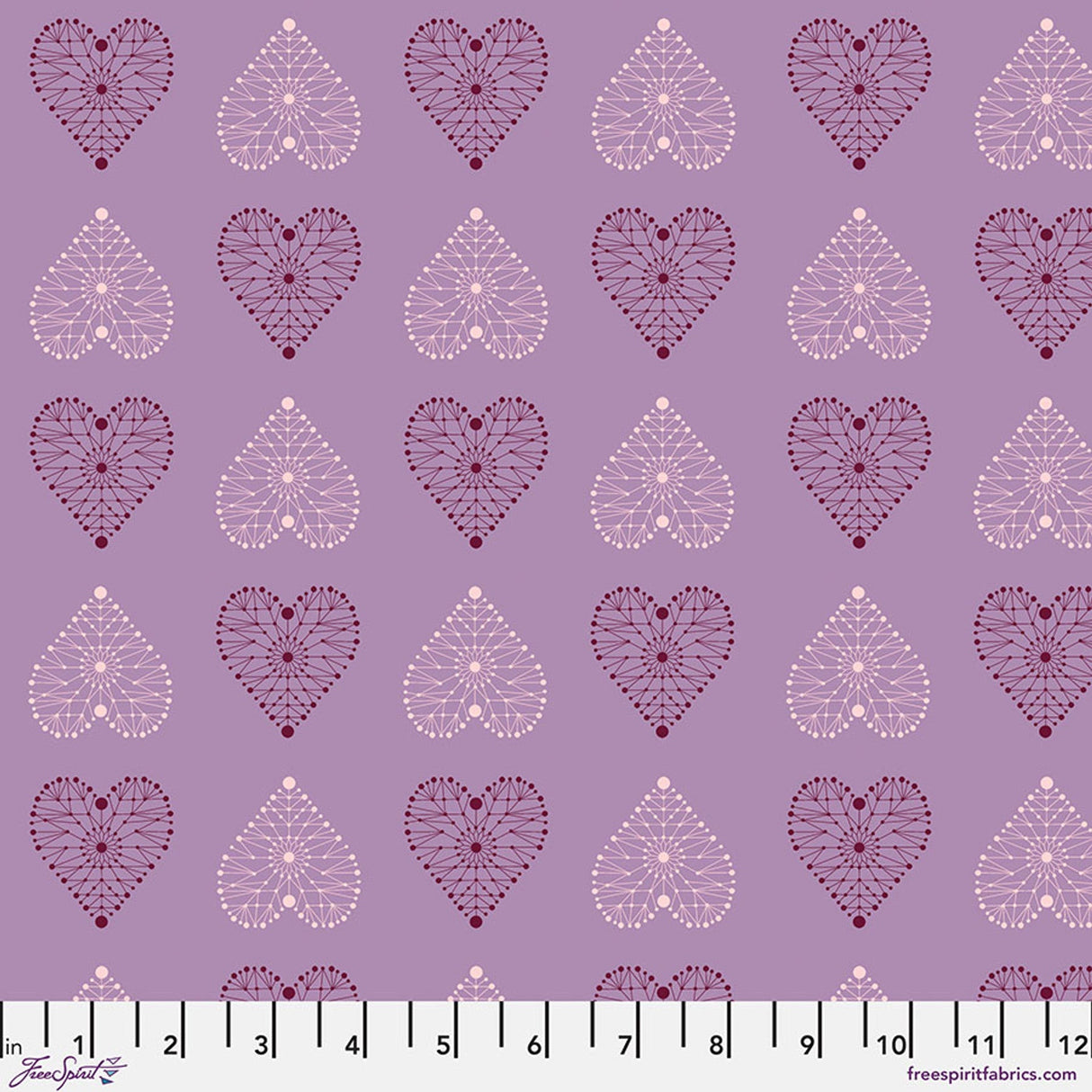 Cotton Fabric Amour Amethyst 44/45" Enrapture