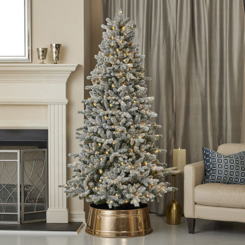 7' Frosted Palmetto Pine LED Tree