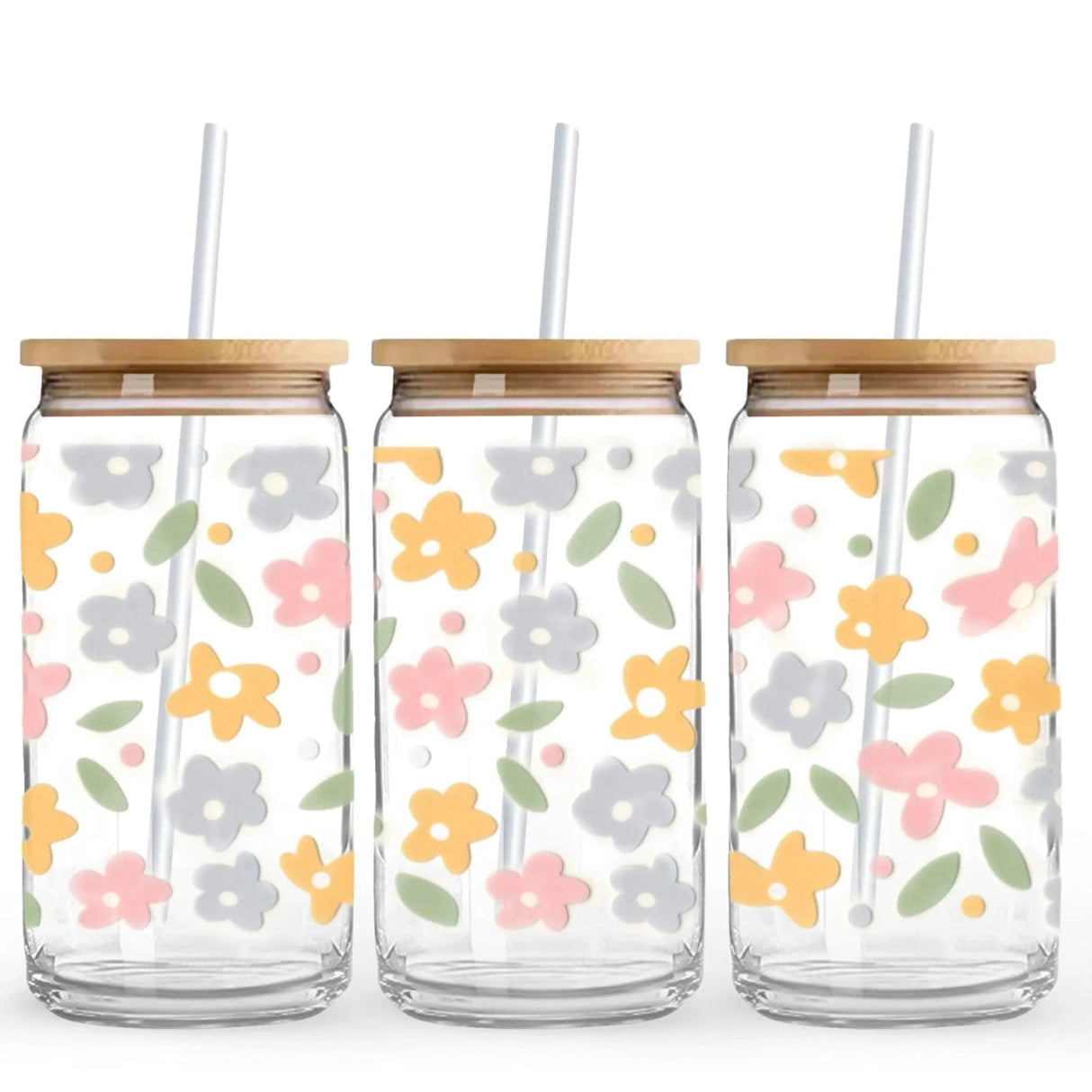 UV DTF Wrap - Pastel Daisy (9.7" x 4.3")