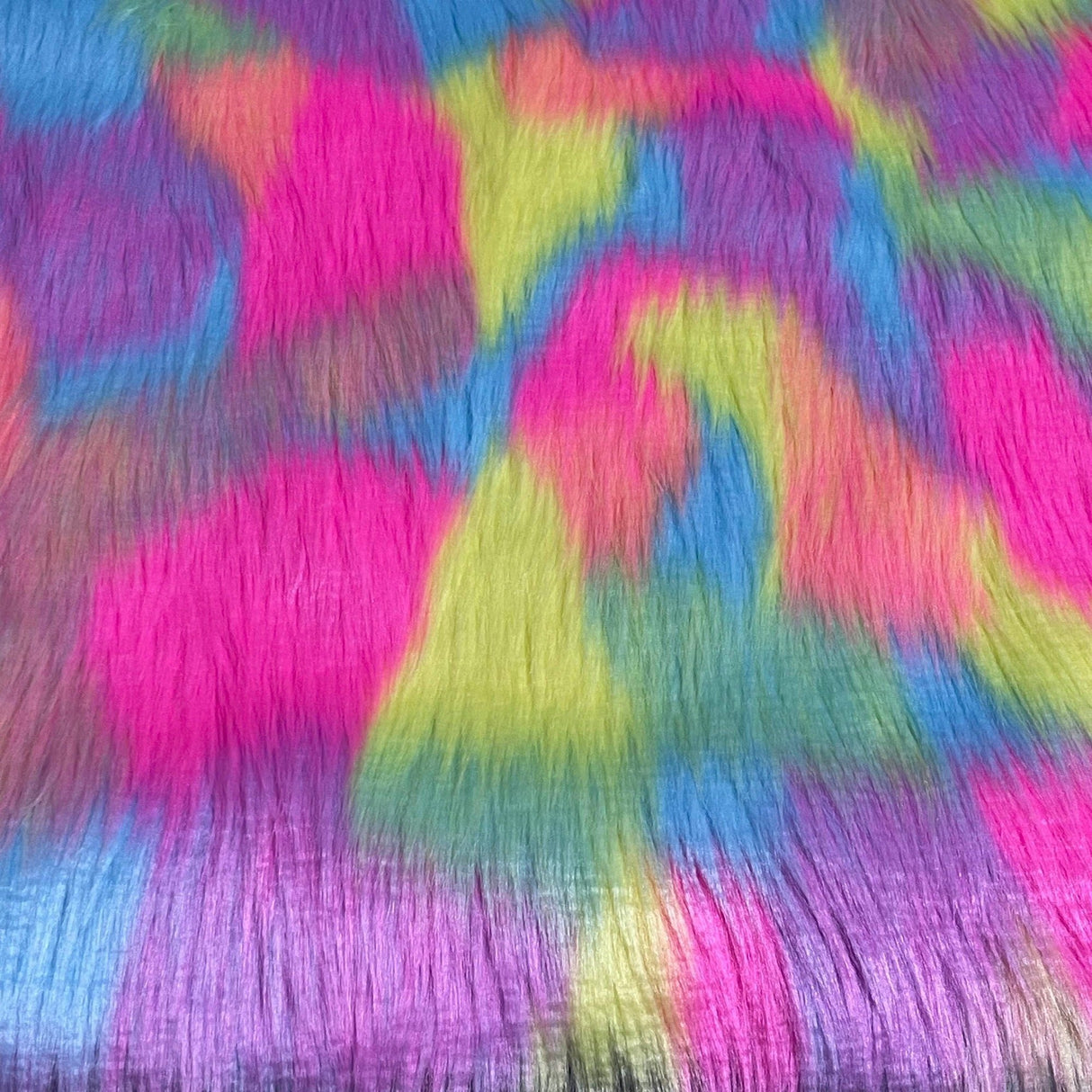 Faux Fur Fabric Round Shaggy 40-Inch Circular