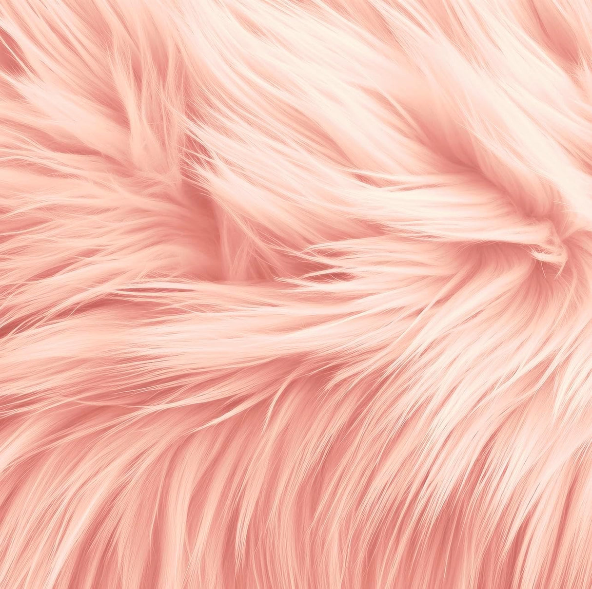 Faux Fur Fabric Round Shaggy 40-Inch Circular