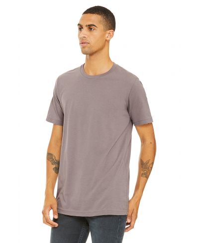 Bella Canvas 3001 Airlume Combed And Ring-Spun Cotton Fabric - Pebble, Crewneck, Short Sleeve, Unisex, 32 Single, 4.2 Oz, 6 Sizes (1 Piece)