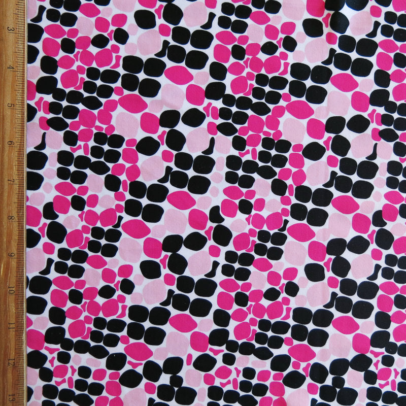 Swim Knit Nylon Spandex Sweet Pebbles Pink Colorway