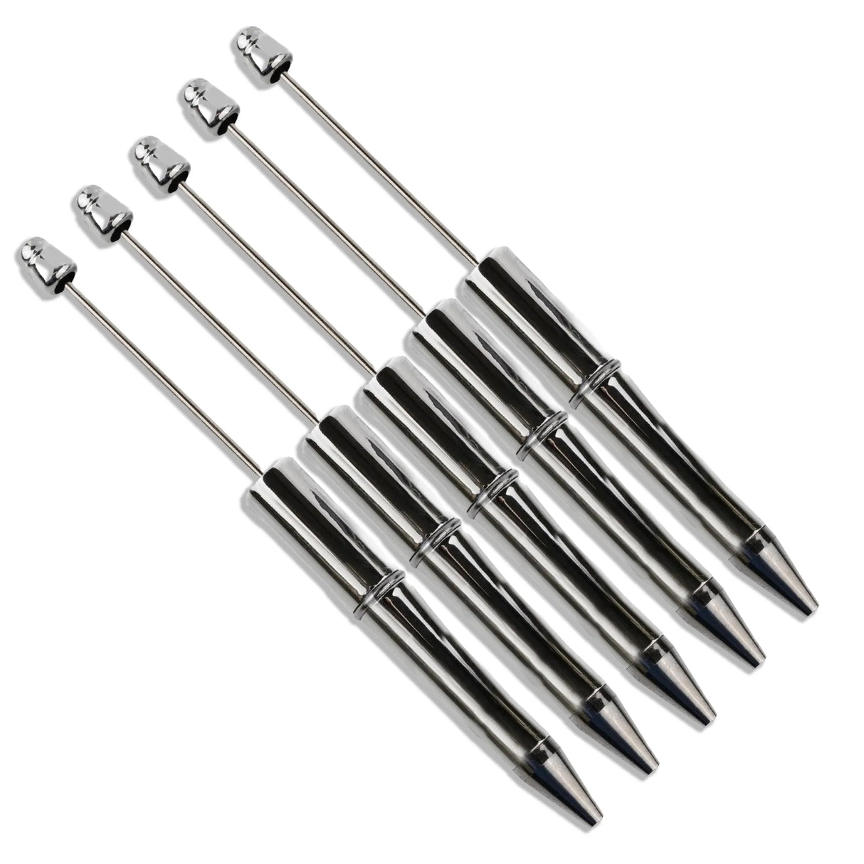 Pen Bead-Able - Metallic Silver (5 Pens)