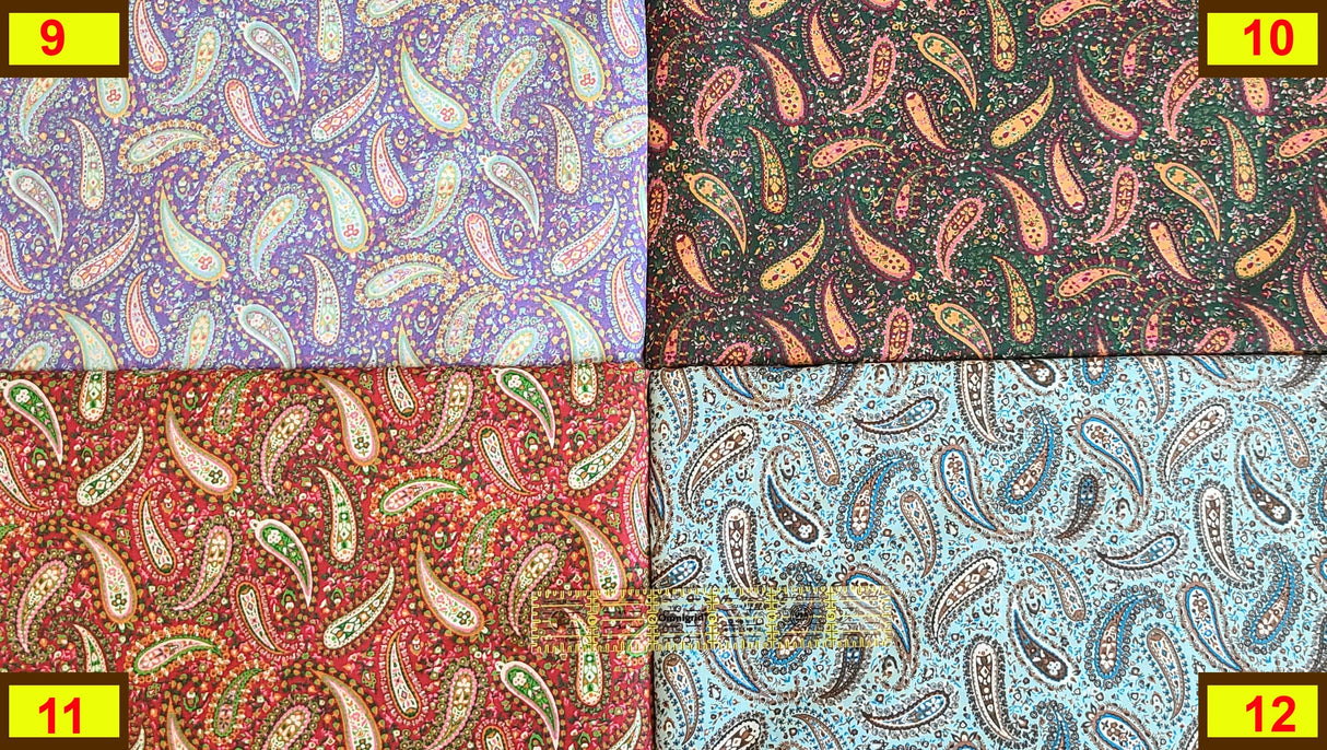 Quilting Cotton Perfect Paisley Clearance Fabric 100% Cotton