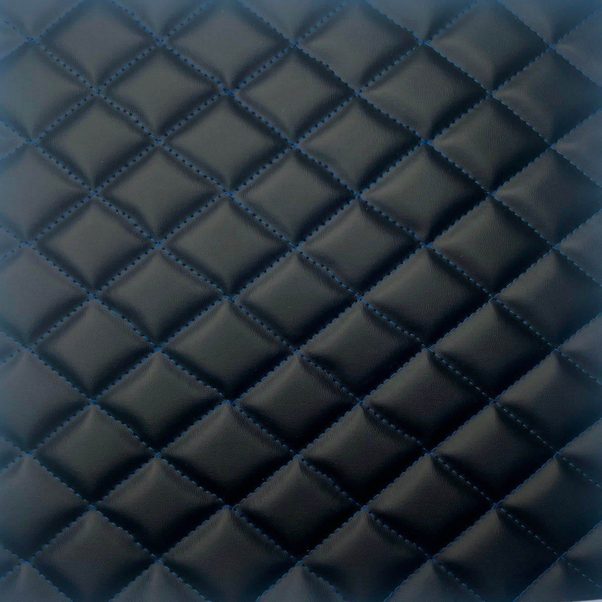 Diamond Quilted Vinyl Fabric Faux Leather with Foam Backing, 54" Wide, Ideal for Upholstery & Crafts