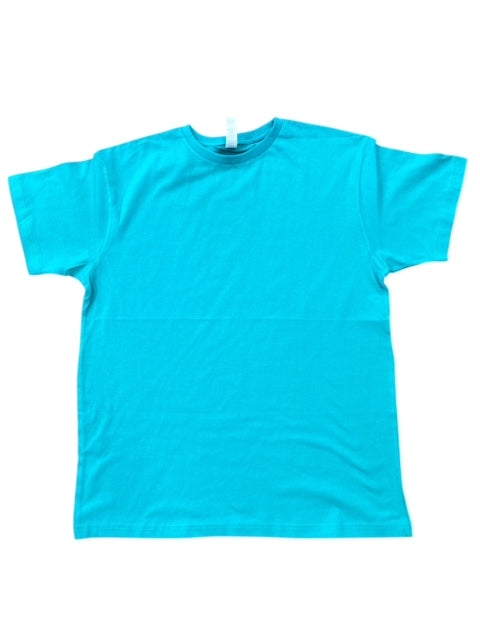LBL Boxy Shirts Cotton Fabric - Turquoise, Boxy Fit, Oversized Tee (1 Unit)