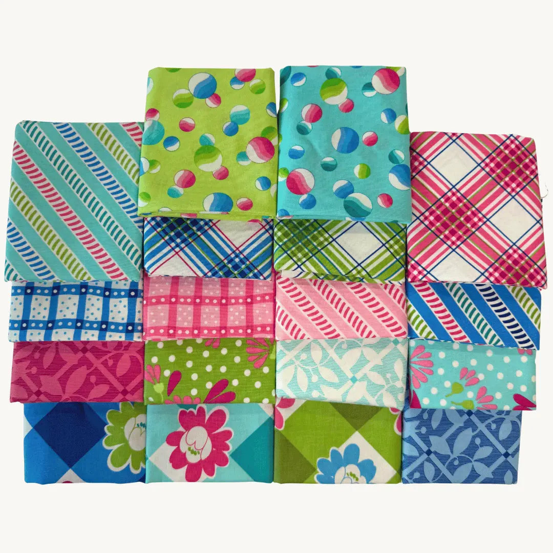 Cotton Fat Quarter Bundle Picnic Pop Set of 18