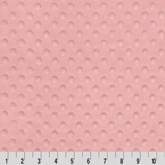 Cuddle Fabric Pink Blush Dimple Minky