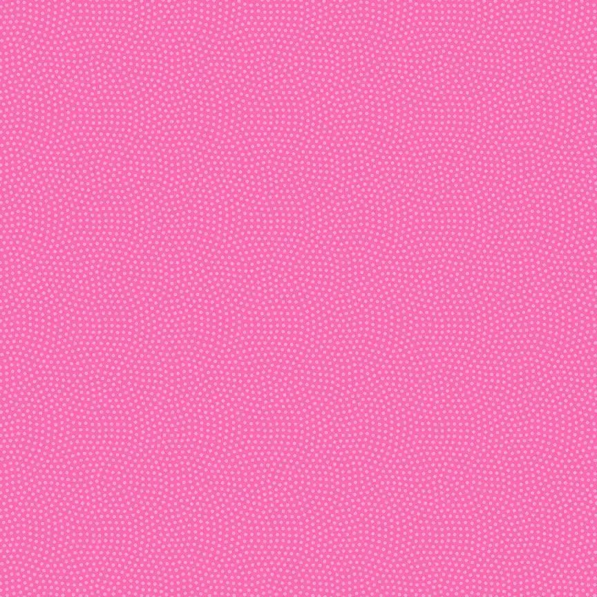 Cotton Print Pink Spin Carnation Fabric 44/45"
