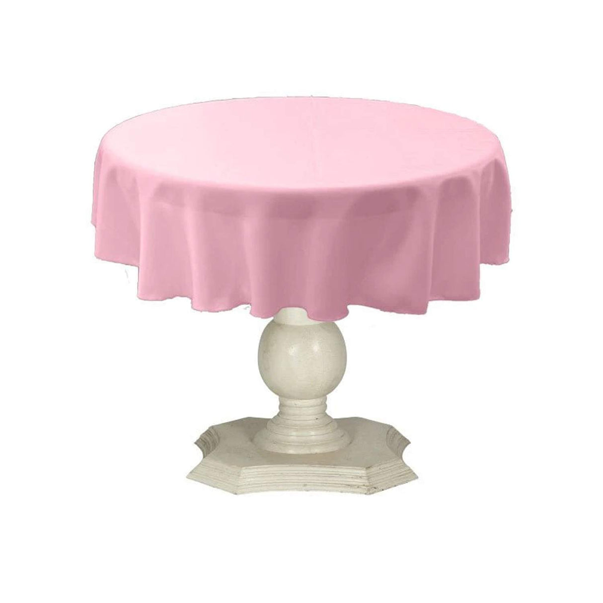 Dull Bridal Satin Fabric - Solid Color, 51" Round (1 Piece)
