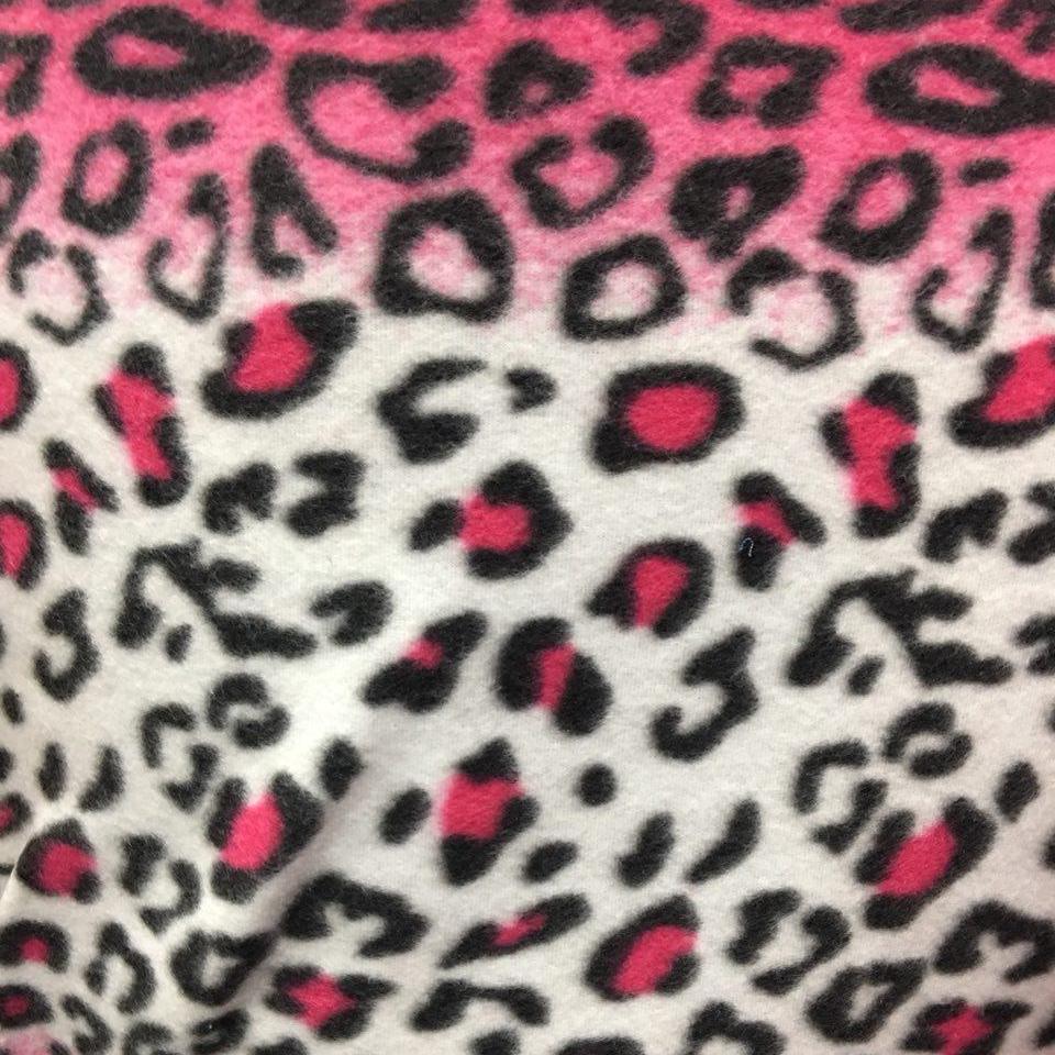 Leopard Print Polar Fleece Fabric - Leopard Print, 60" Width (1 Yard)