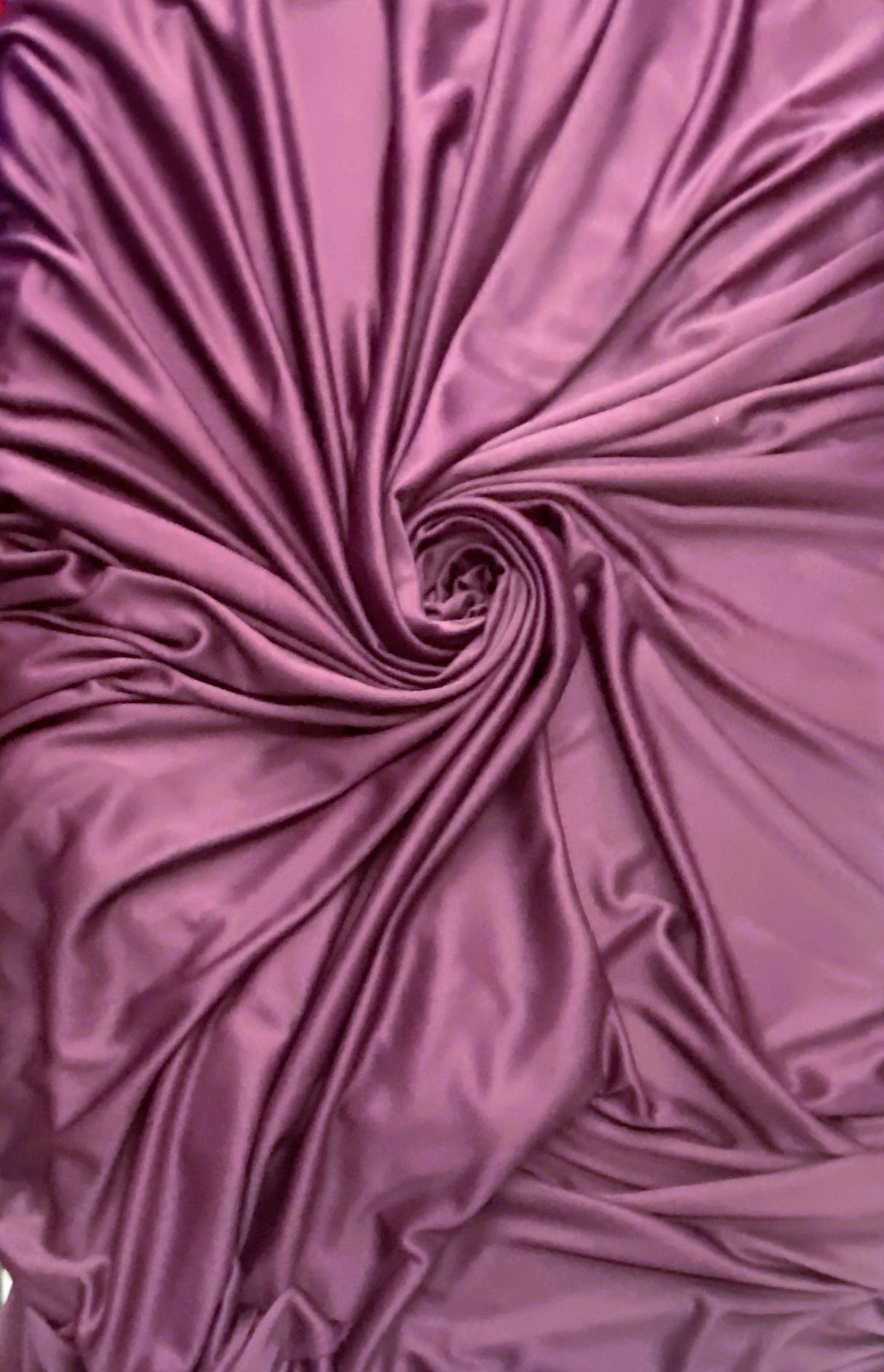 Stretch Lining Polyester Fabric - Plum, Matte Soft, 60" Width (1 Yard)