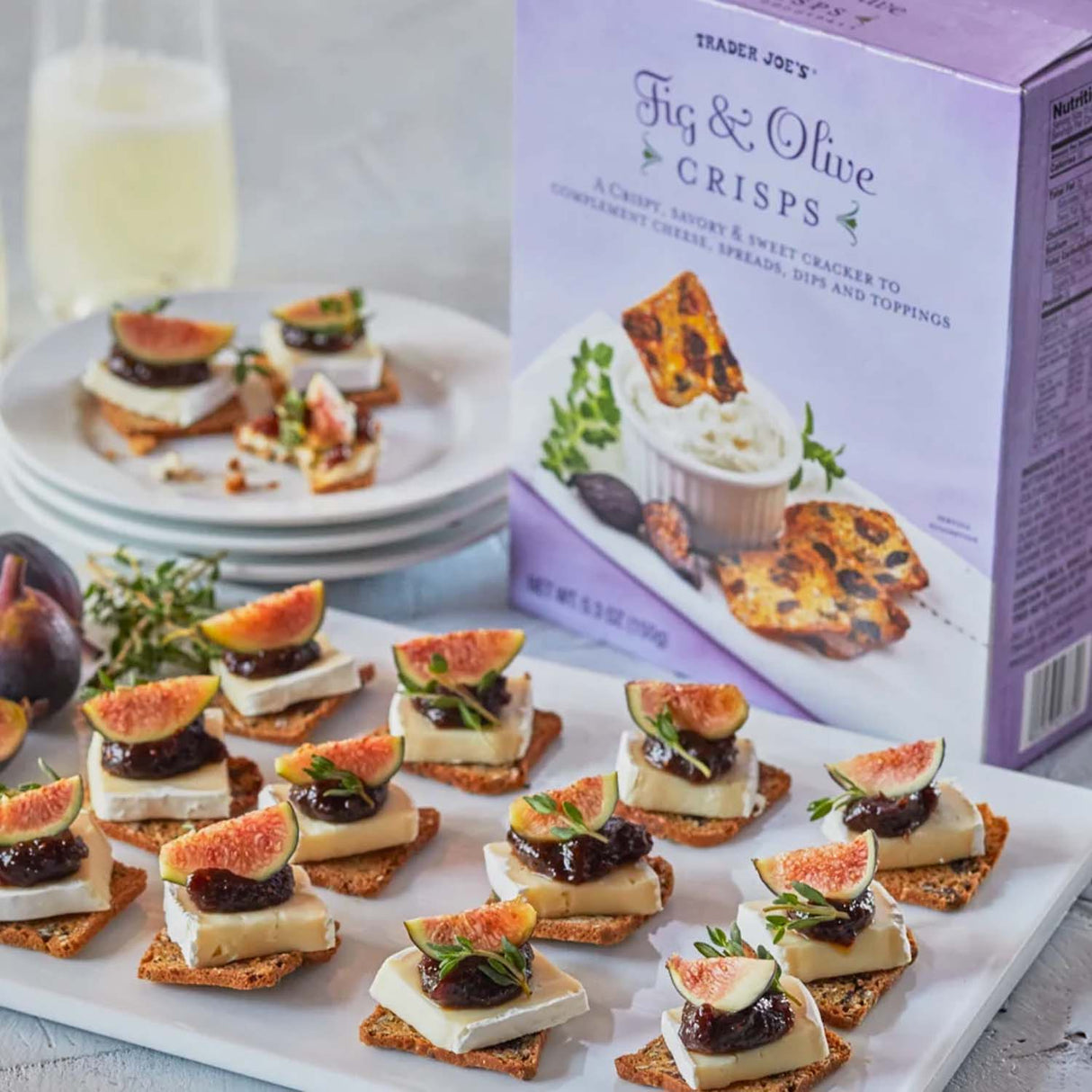 Trader Joe's Fig & Olive Crisps, 5.3oz,