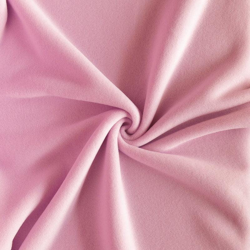 Polartec Double Brushed Fleece Knit Fabric Crystal Pink