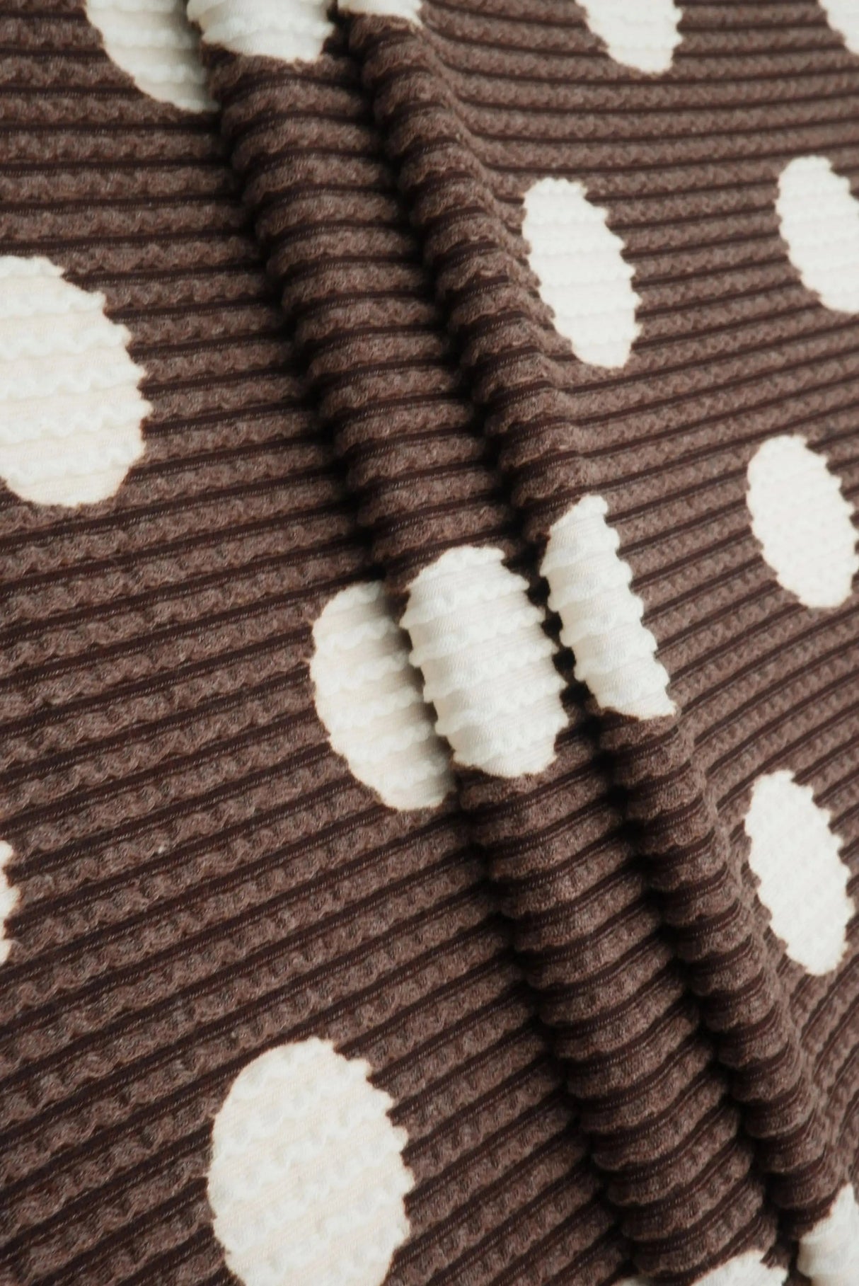 Classic Polka Dot Double Knit Fabric 56/57" Soft Stretch Material for Sewing