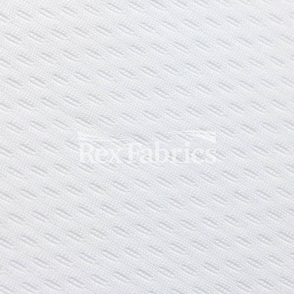 Poly Mesh PFP Polyester Mesh Fabric - White, Mesh, 58/60" Width (1 Yard)