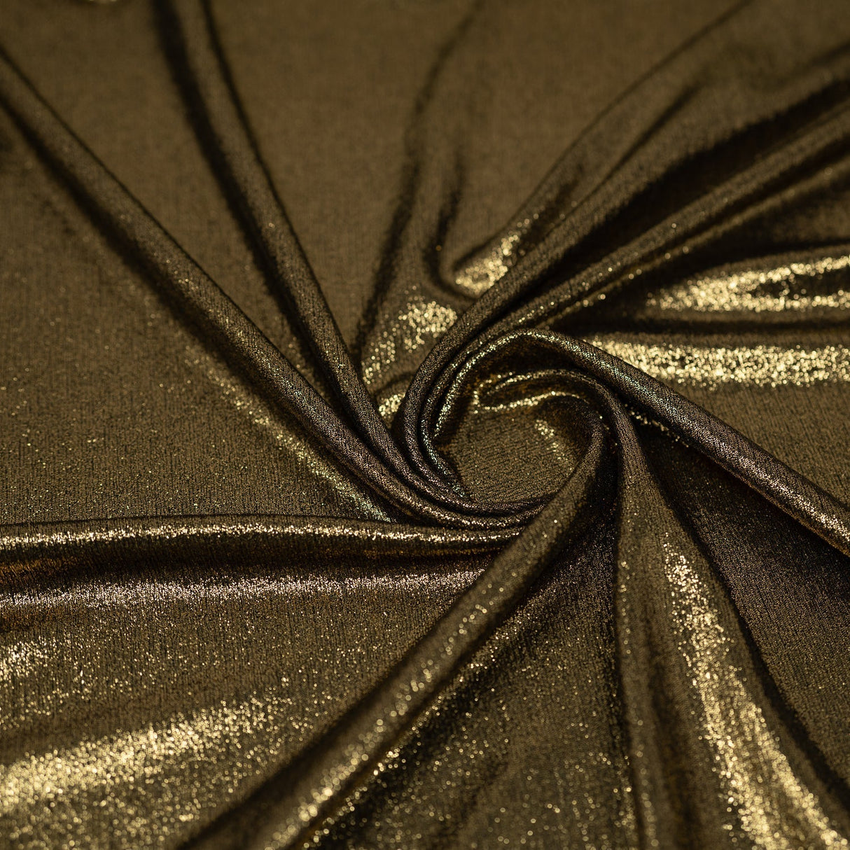 Foiled Slinky Jacquard Fabric Black
