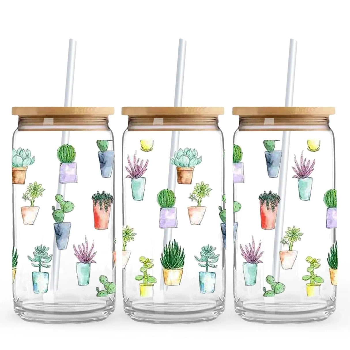 UV DTF Wrap - Potted Plants (9.7" x 4.3")