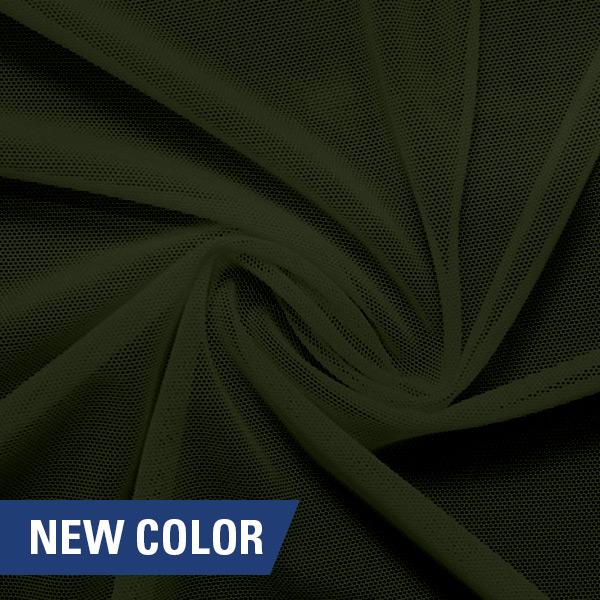 Power Mesh Nylon Spandex Fabric - Classic Collection, 58" Width, 4-Way Stretch (1 Yard)