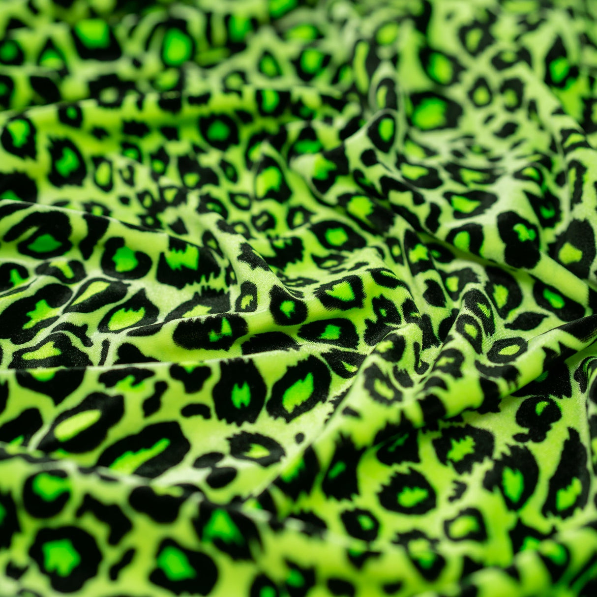 Pug Leopard Primo Stretch Velvet Fabric - Leopard Print, 58/60" Width (1 Yard)