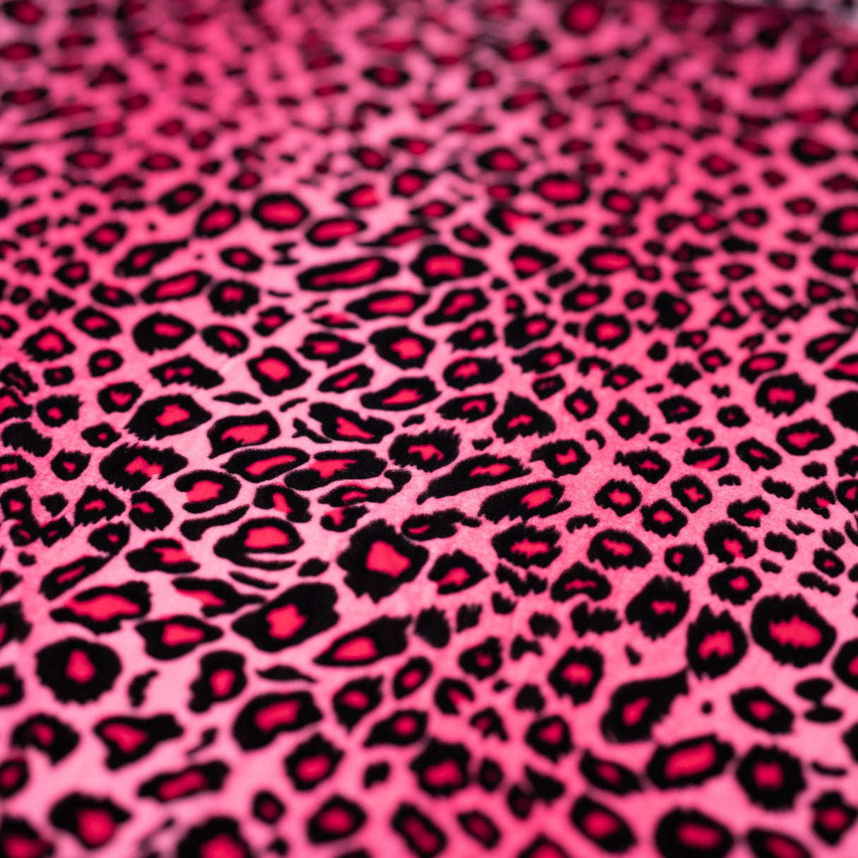 Leopard Stretch Velvet Fabric
