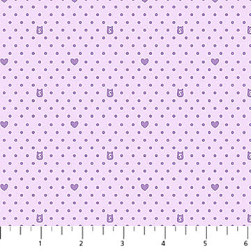 Cotton Purple Coral Dot Blender Fabric 44/45" Squishmallows