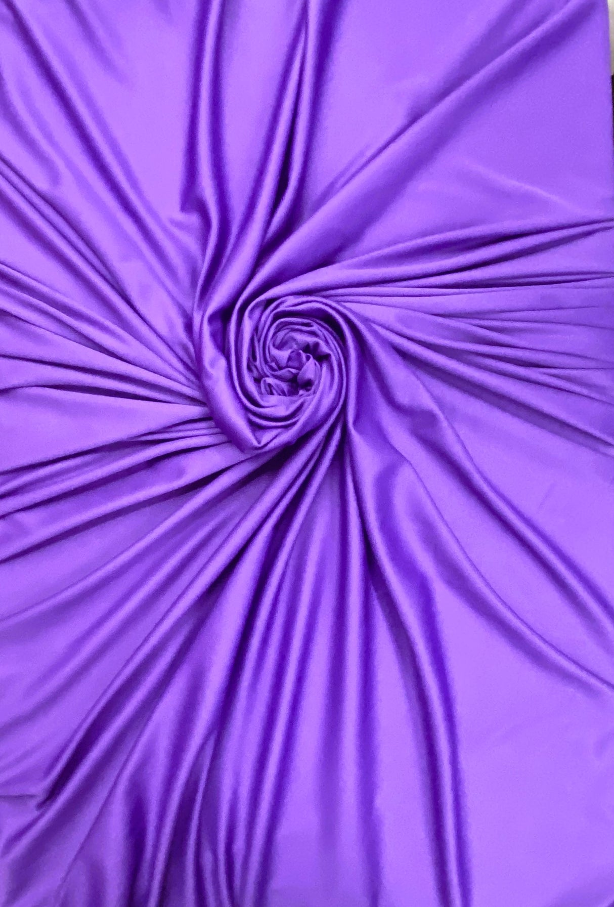 Stretch Lining Polyester Fabric - Purple, Matte Soft, 60" Width (1 Yard)