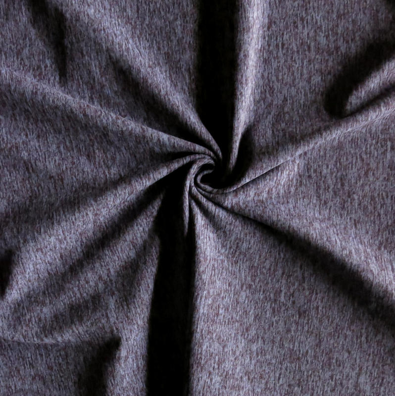 Poly Spandex Jersey Knit Fabric Purple Haze Marl 18 Remnant